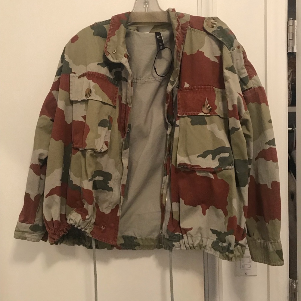 Zara Camo Utility Jacket